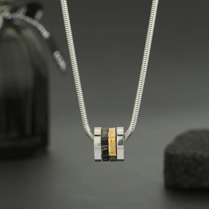 Stainless Steel Imperium Axis Necklace