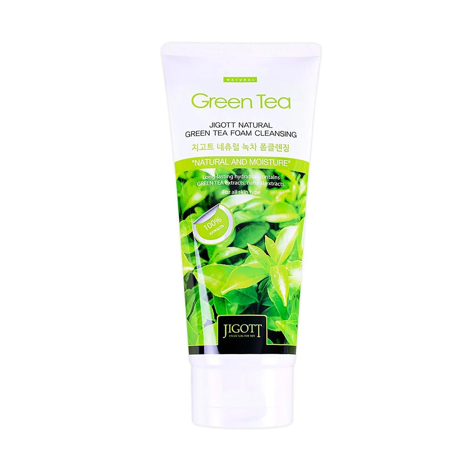 Jigott Natural Green Tea Cleansing Foam - 180ml