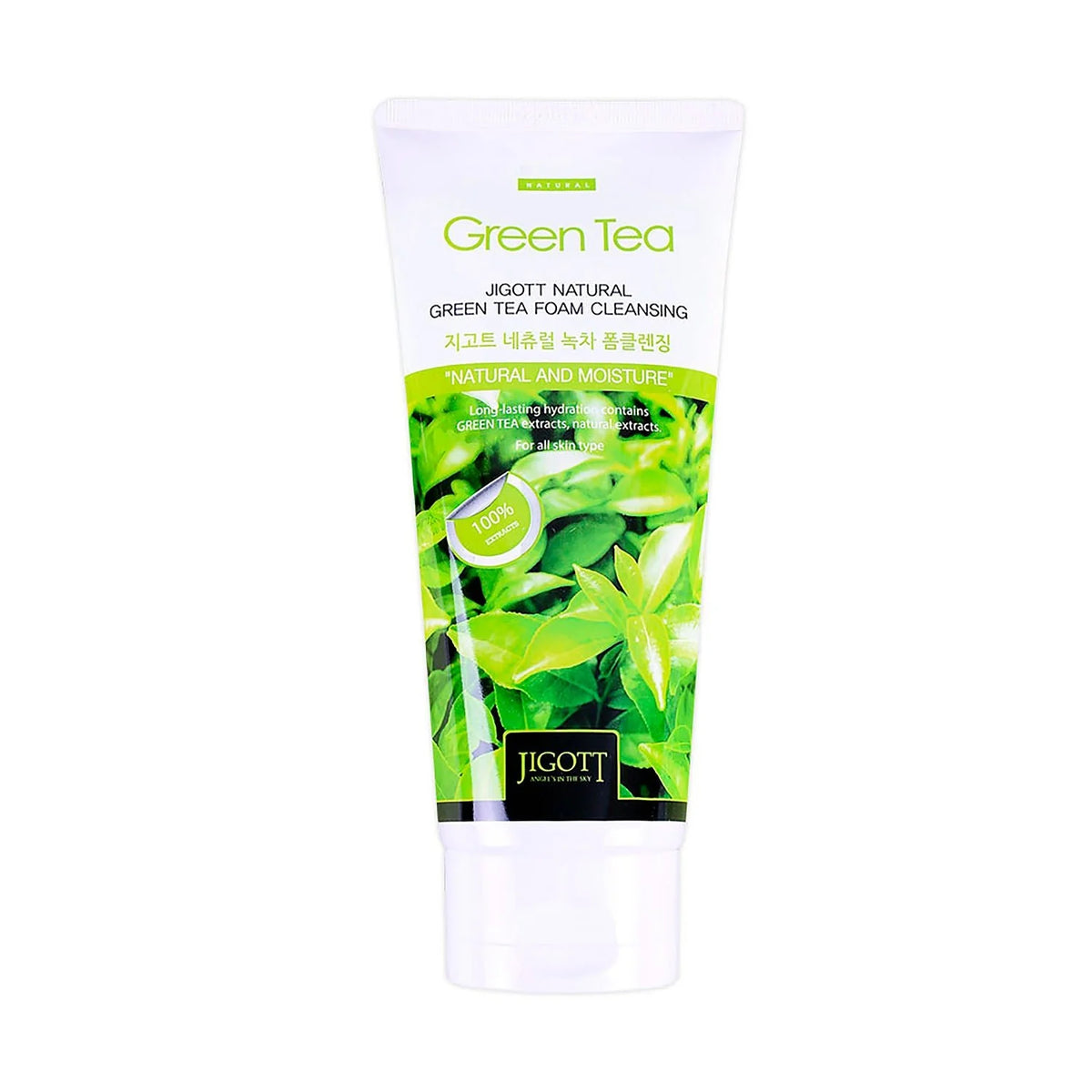 Jigott Natural Green Tea Cleansing Foam - 180ml
