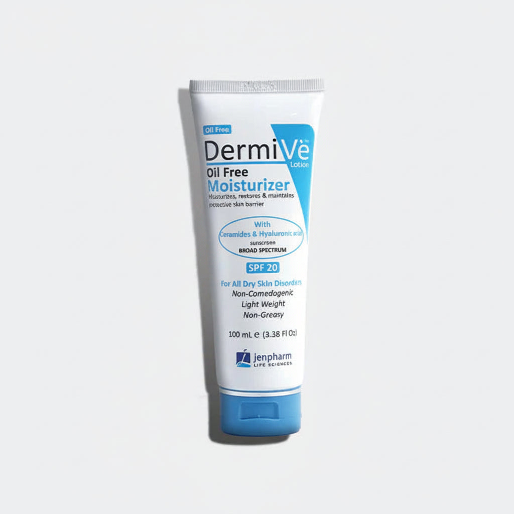 Jenpharm Dermive Oil Free Moisturizer Spf 20 - 100ml - Factory Leftover