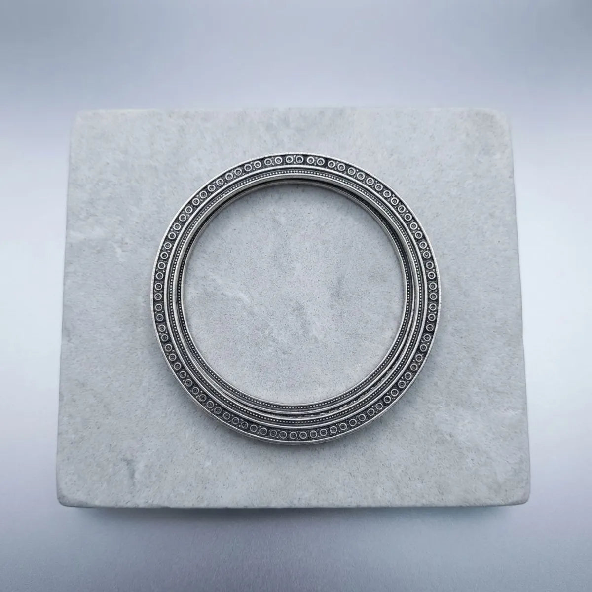 Alfirk Round Oxidised Bangle - Each Set