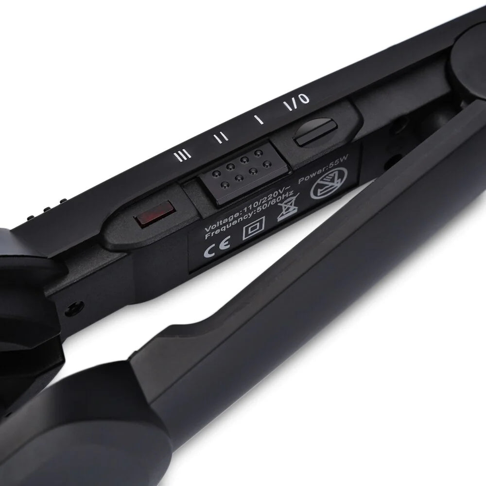 Kemei KM-2022 Hair Curling Ceramic 3 Barrel Clamp Curler