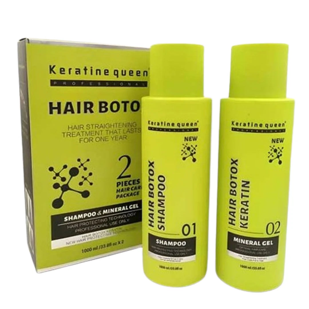 Keratine Queen Hair Botox Shampoo& Keratin Kit 1000ml Each