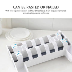 4 in 1 Wall-Mounted Foil, Cling Film & Paper Towel Holder