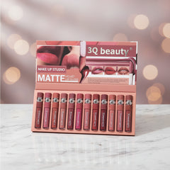 3Q Beauty Gorgeous Matte Lip Gloss - 12PCS