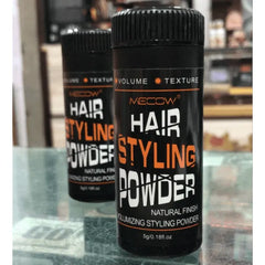 MECOW Black Natural Finish Hair Styling Powder
