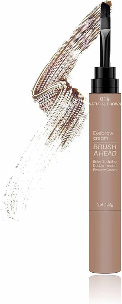 Maliao Eyebrow Cream Brush a Head Enjoy Sculpting Double-ended Eyebrow Cream 1.8g