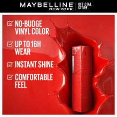 Original Maybelline Superstay Vinyl Ink Liquid Lipstick - Peachy 61
