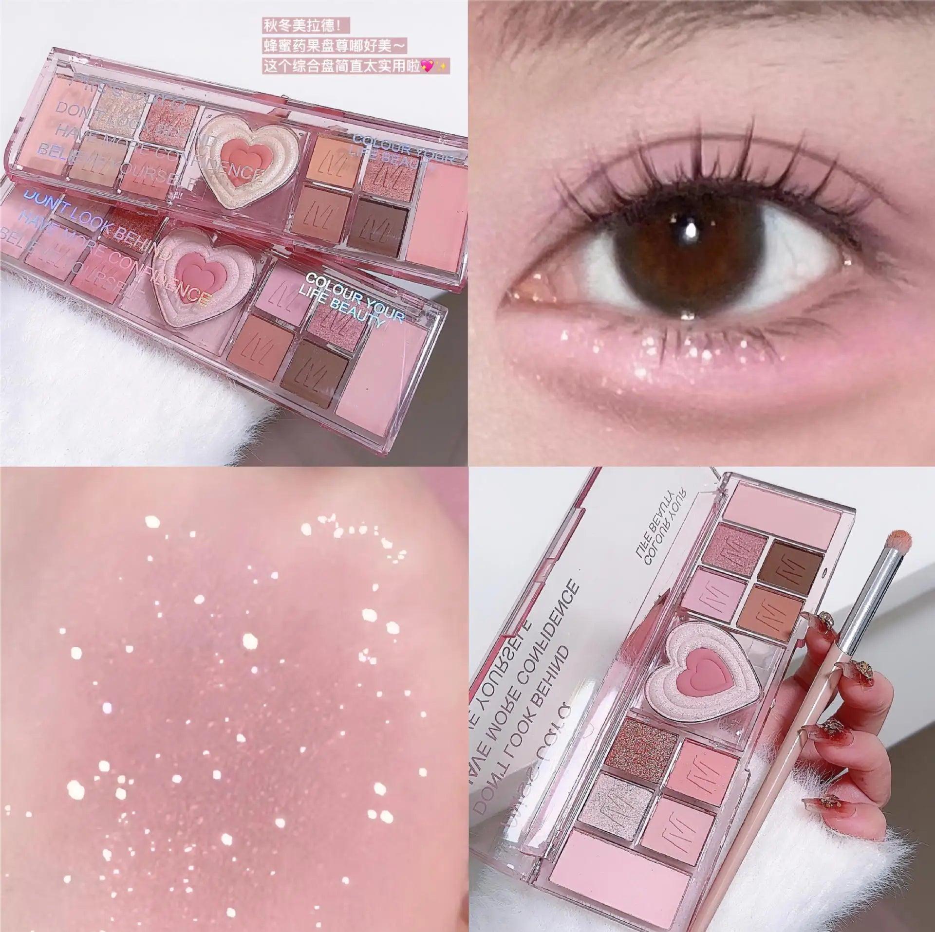 Miss Lara Eyeshadow Palette Shiny - 12 Colors