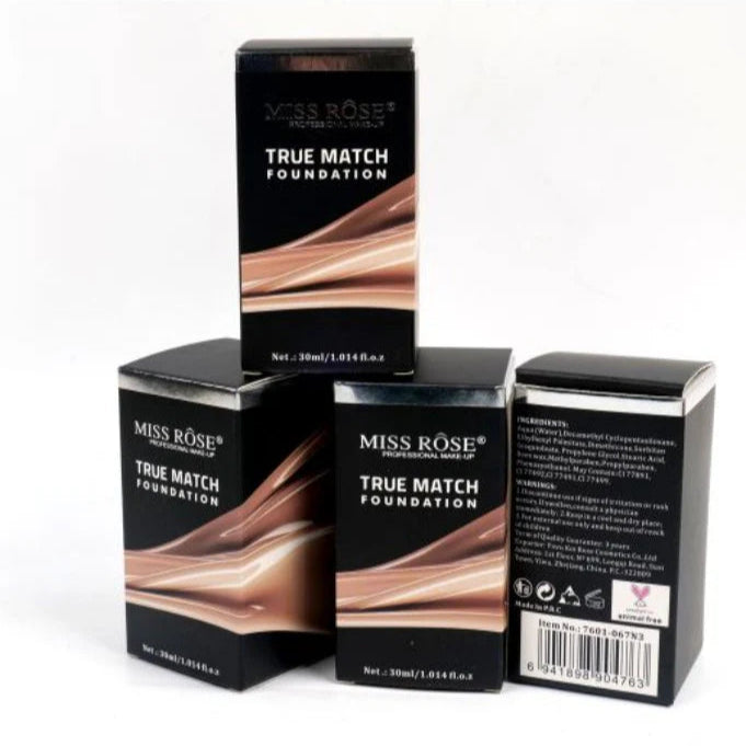Miss Rose True Match Foundation - 30ml