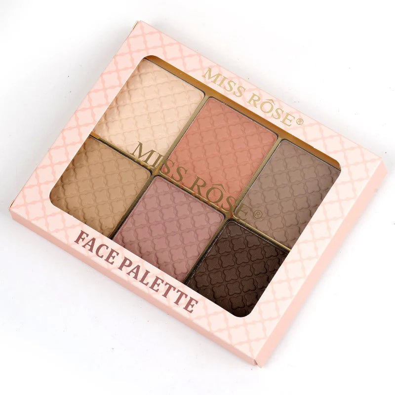 Miss Rose Square Face Kit -  6-Color