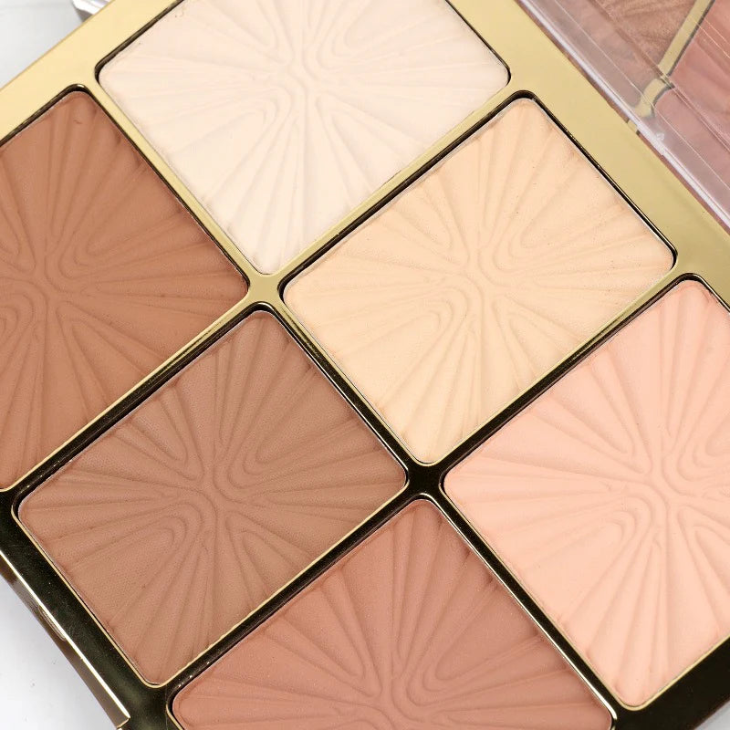 Miss Rose European Style Arch Face Palette - 6 color