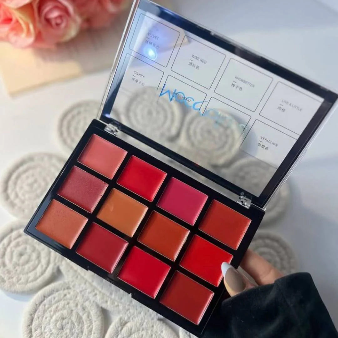 Mocallure Kiss Lipstick Matte Palette - 12 Colors