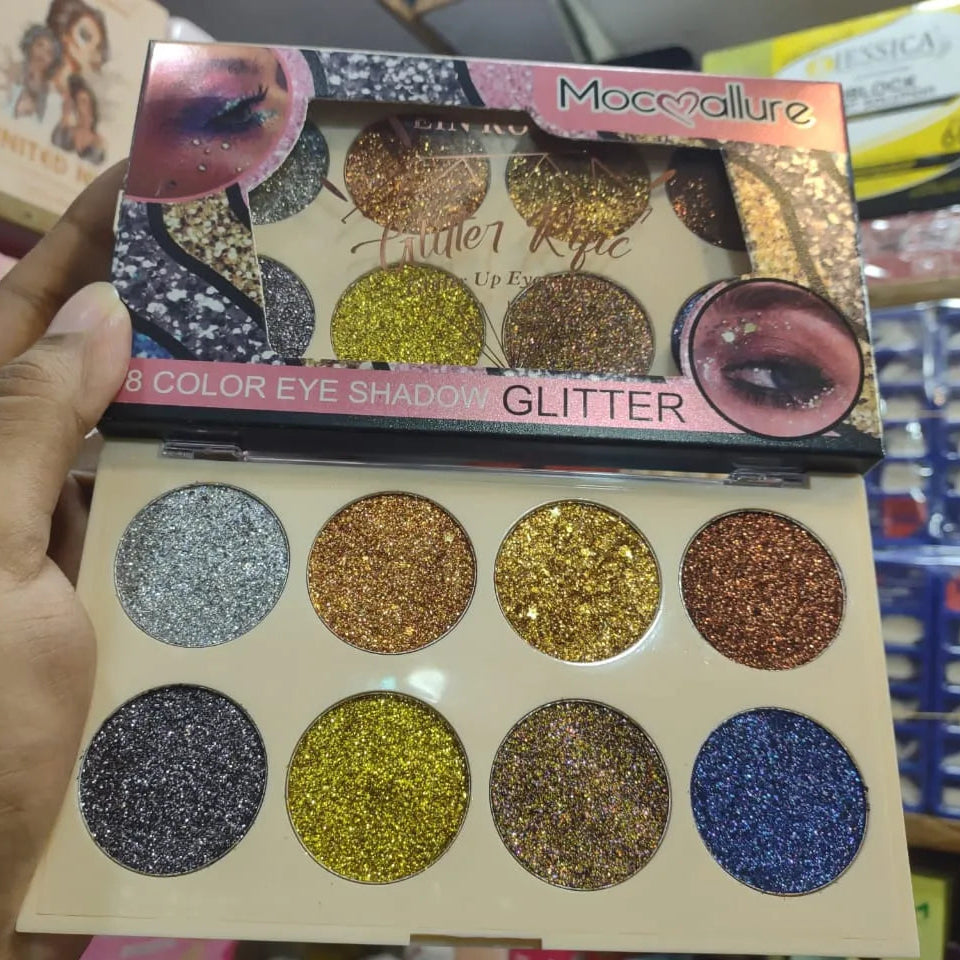 Mocallure Eye Shadow Glitter Palette - 8 Colors