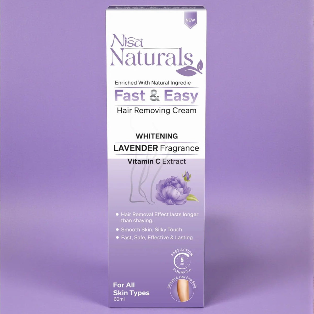 Nisa Naturals Hair Removal Cream - Lavender