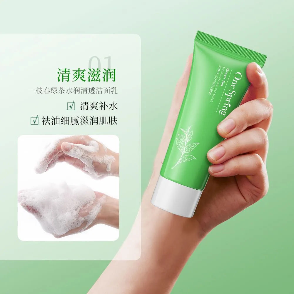 ONESPRING Green Tea Moisturizing Refreshing Oil Control , Blackhead Cleanser - 100g