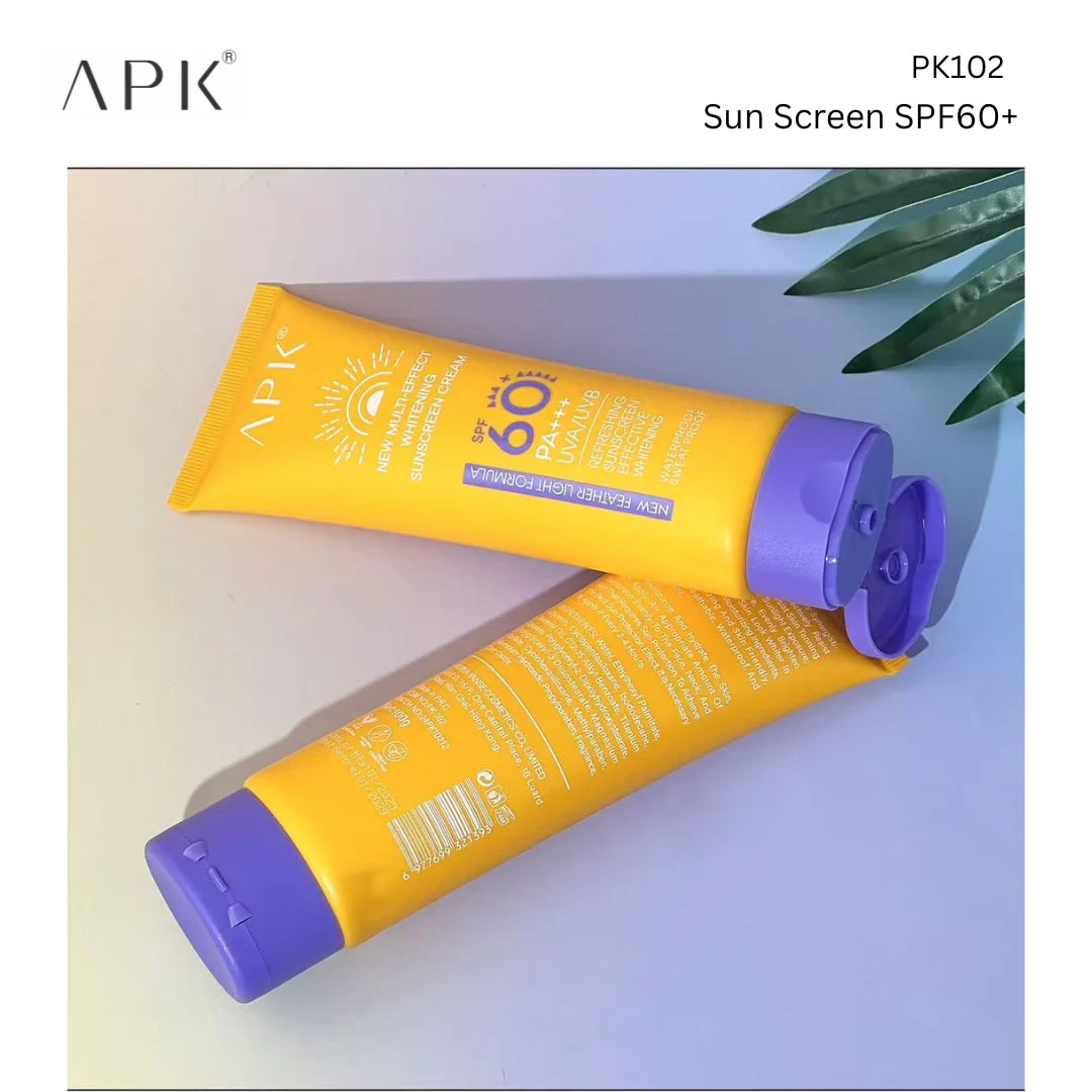 APK Sun Screen SPF 60+ with New Formula - 100g