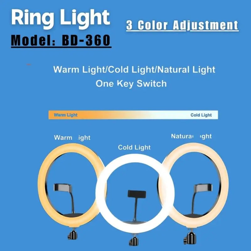 BD-360 14” LED Ring Fill Light -  36CM