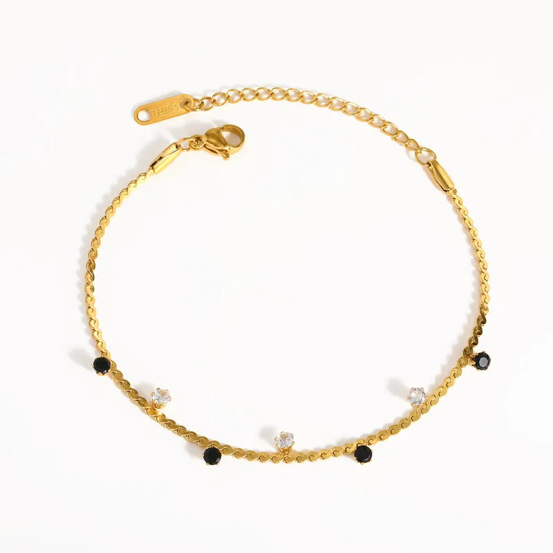 Stainless Steel Cubic Zirconia Women's Bracelet