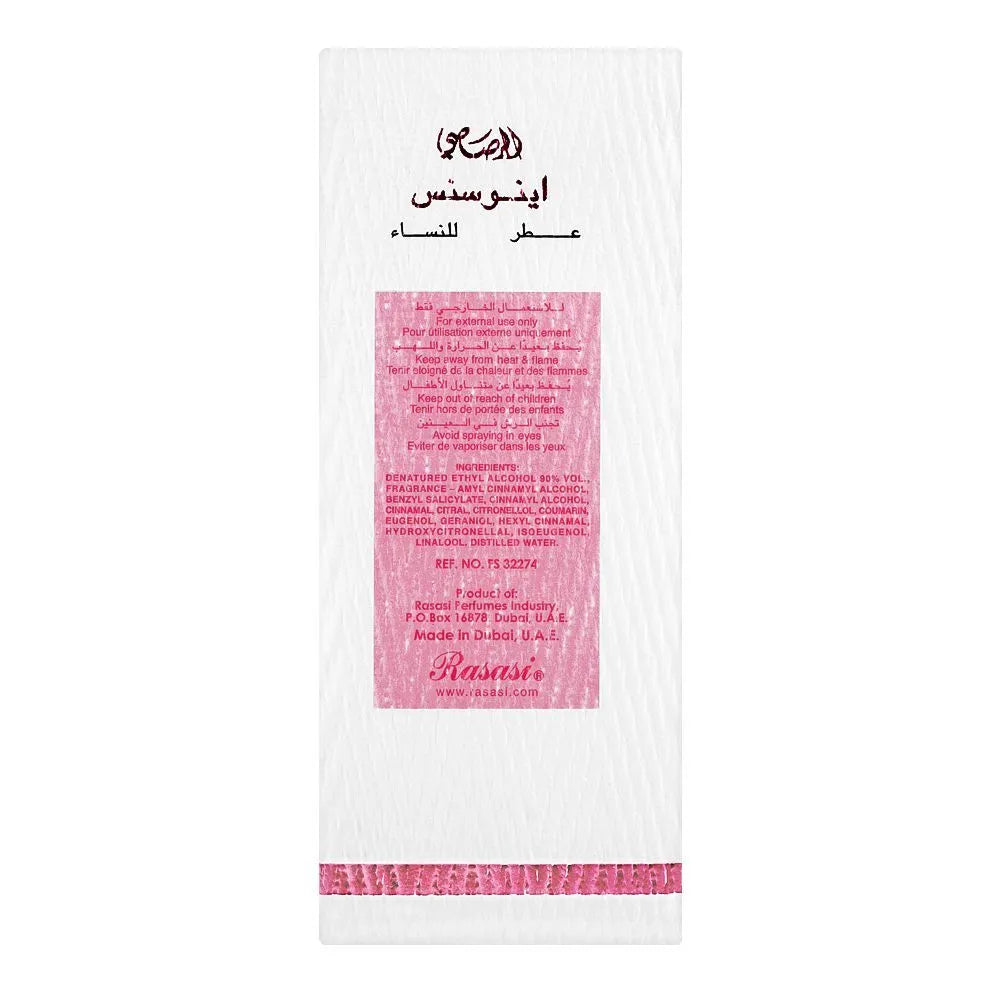 Rasasi Innocence Eau De Parfum, Fragrance For Women -  65ml