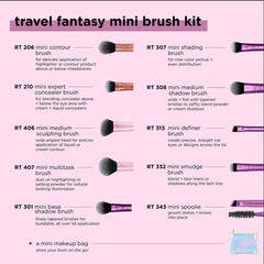 Real Techniques Travel Fantasy Mini Brush Set- 10PCS