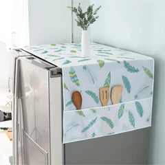 Fridge Dust Cover With Storage Pockets