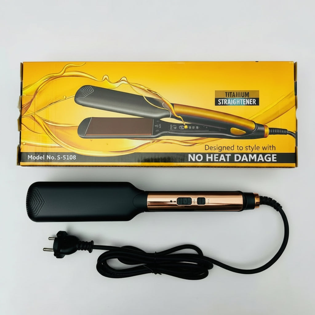 Titanium Hair Straightener – Model S-5108 | No Heat Damage