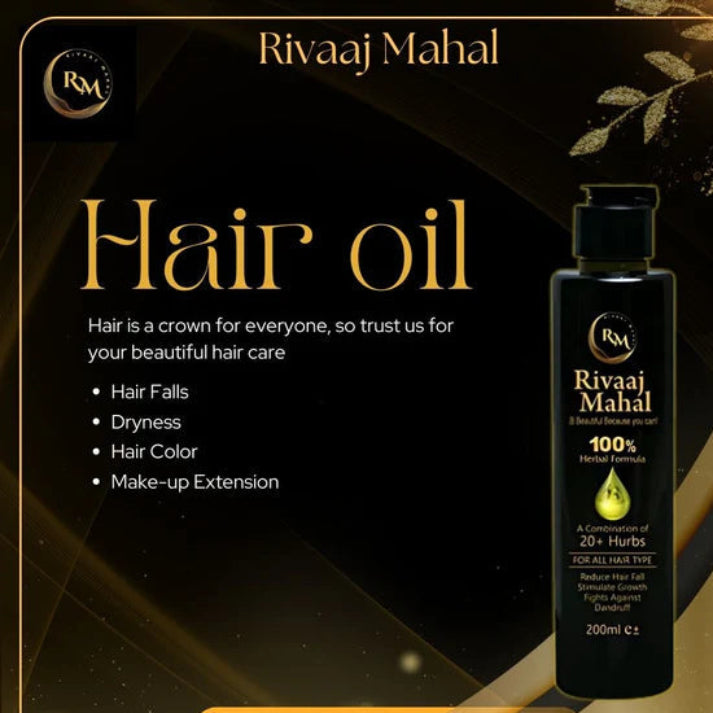 Rivaaj Mahal 20+ Herb Hair Oil - 200ml