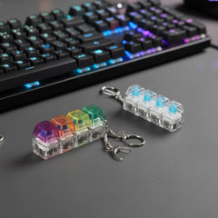 Keyboard Fidget Stress Relief Keychain for Kids & Adults - 4Pcs