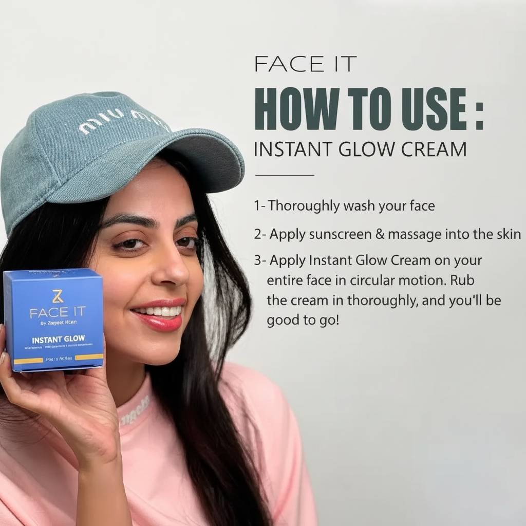 Face It by Zarpash Khan Instant Glow Cream - 50g