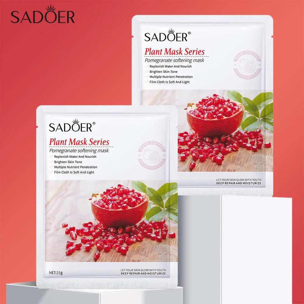 SADOER Pomegranate Softening Face Sheet Mask - 25g