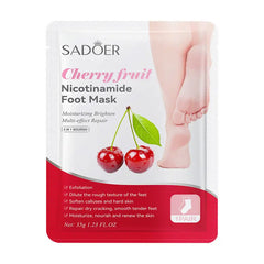 Sadoer Cherry Fruit Nicotinamide Moisturizing Foot Mask