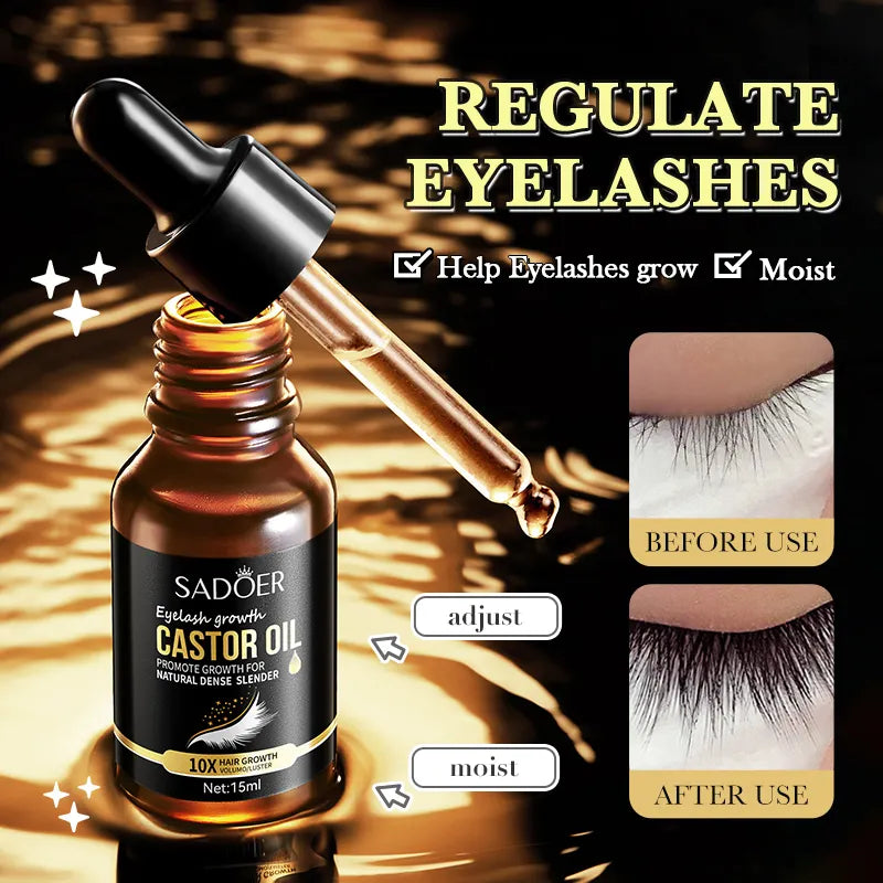 Sadoer Eyelash Growth Castor Oil - 15ml