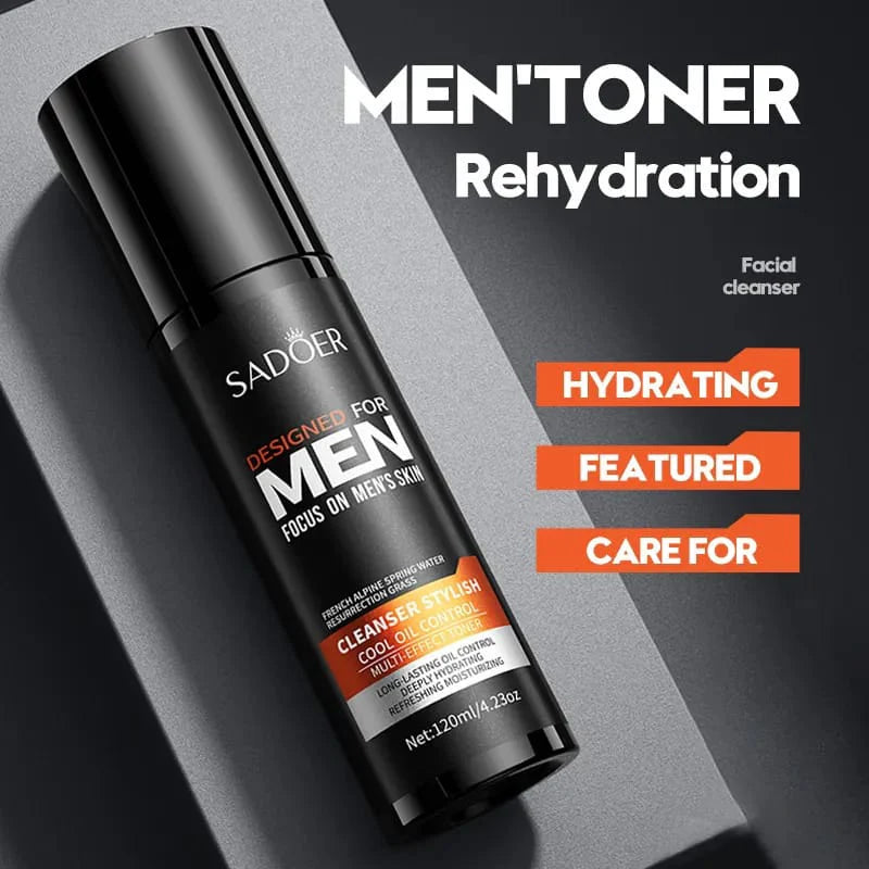 Sadoer Mens Toner Moisturizing Firming Emollient Moisturizing Water For Pores 120Ml
