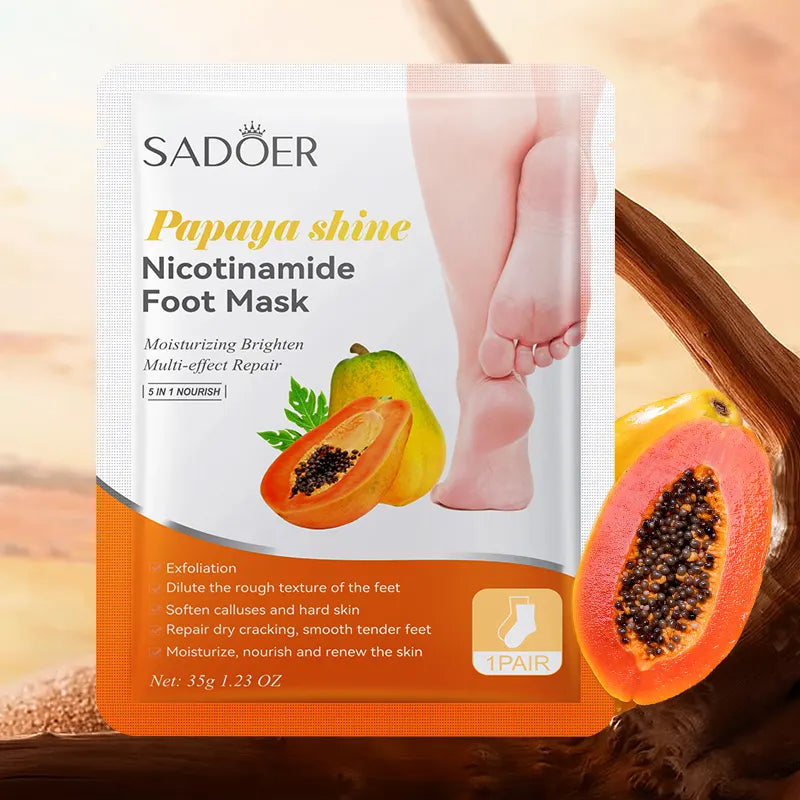 Sadoer Papaya Nicotinamide Moisturizing Foot Mask 35g