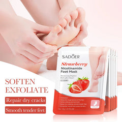 Sadoer Strawberry Nicotinamide Moisturizing Foot Mask - 35g