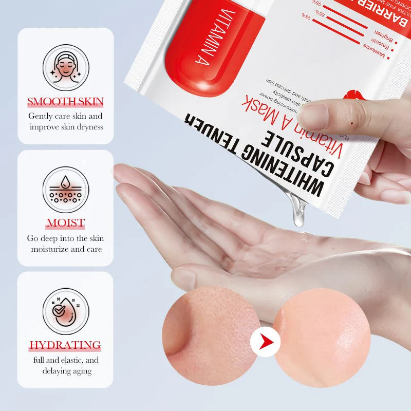 Sadoer Vitamin A Whitening Tender Capsule Facial Sheet Mask