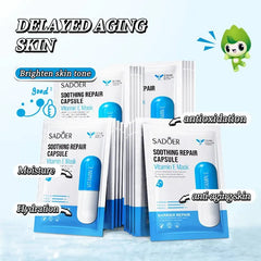 Sadoer Vitamin E Soothing Repair Capsule Facial Sheet Mask
