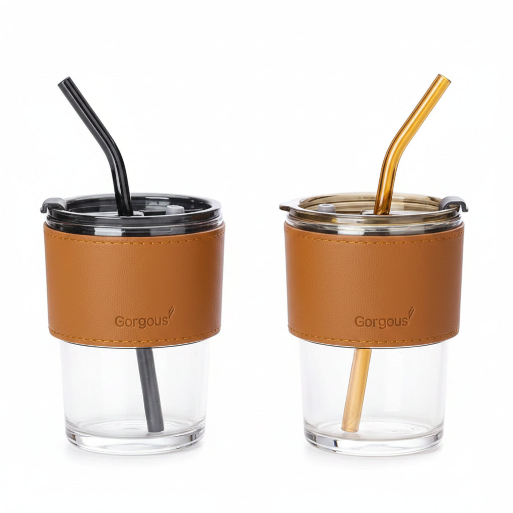 Coffee Cup With Straw - 400ml