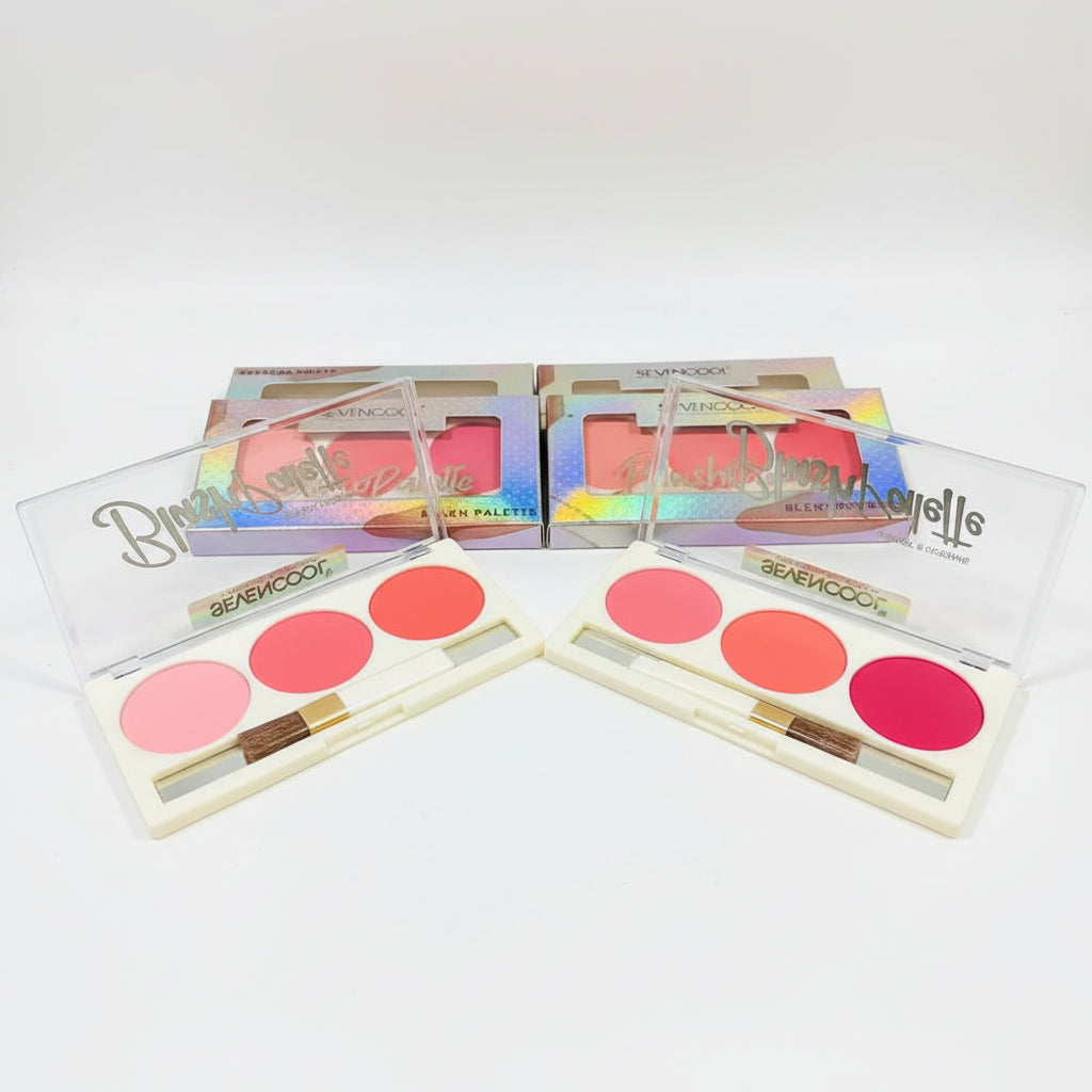 Seven Cool Blusher Palette - 3 Colors