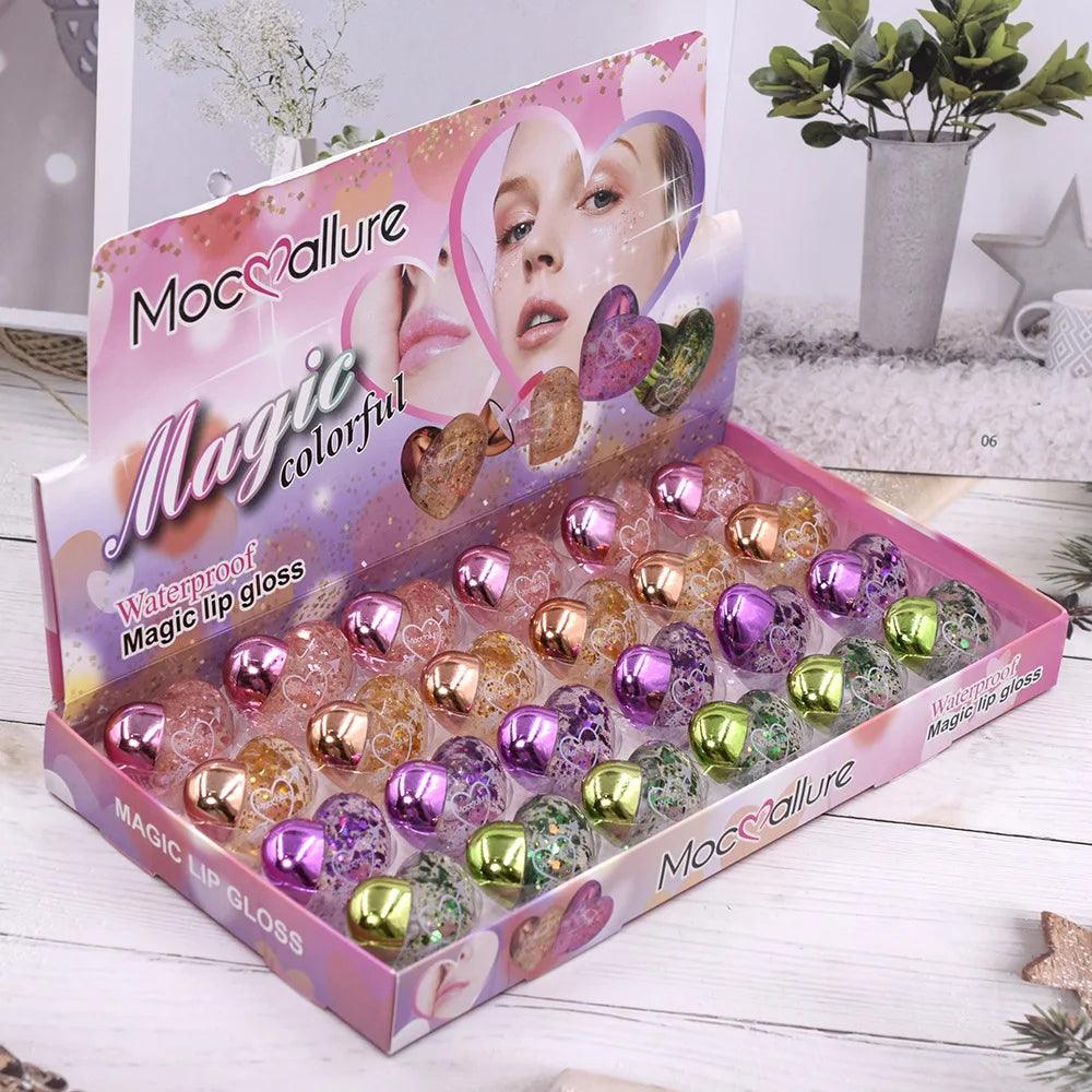 Mocallure Heart Shape Waterproof Magic Lip Gloss