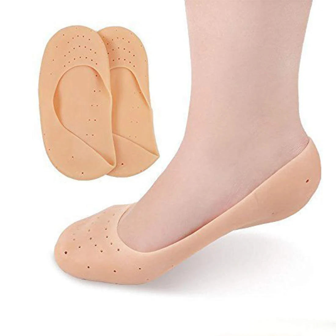 Smiling Foot Full Length Silicone Protector Moisturizing Socks