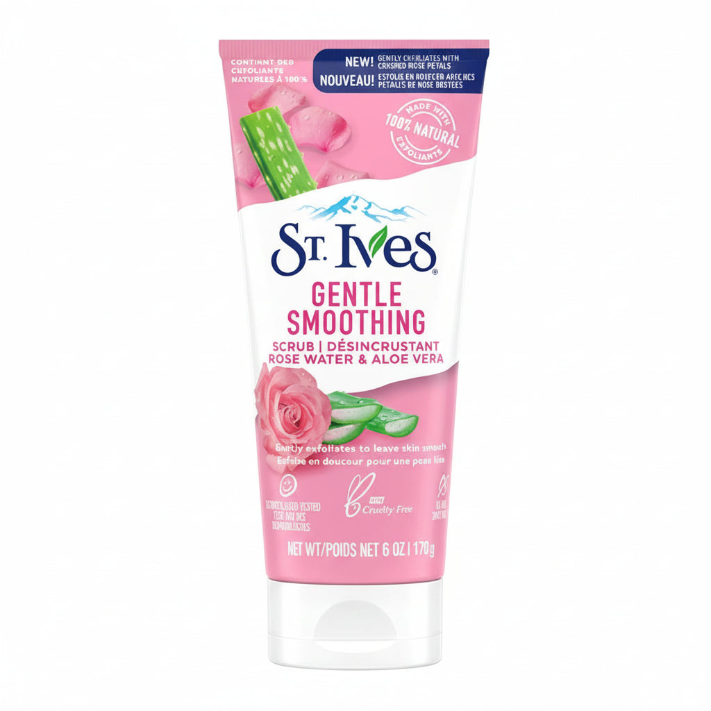St. Ives Gentle Smoothing Rose Water & Aloe Vera Scrub - 170g