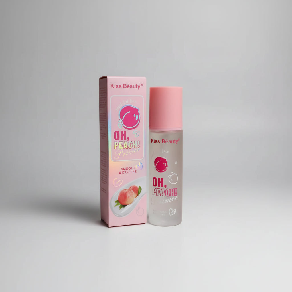 Kiss Beauty Peach Make-up Primer Beautiful face oil free 30ml