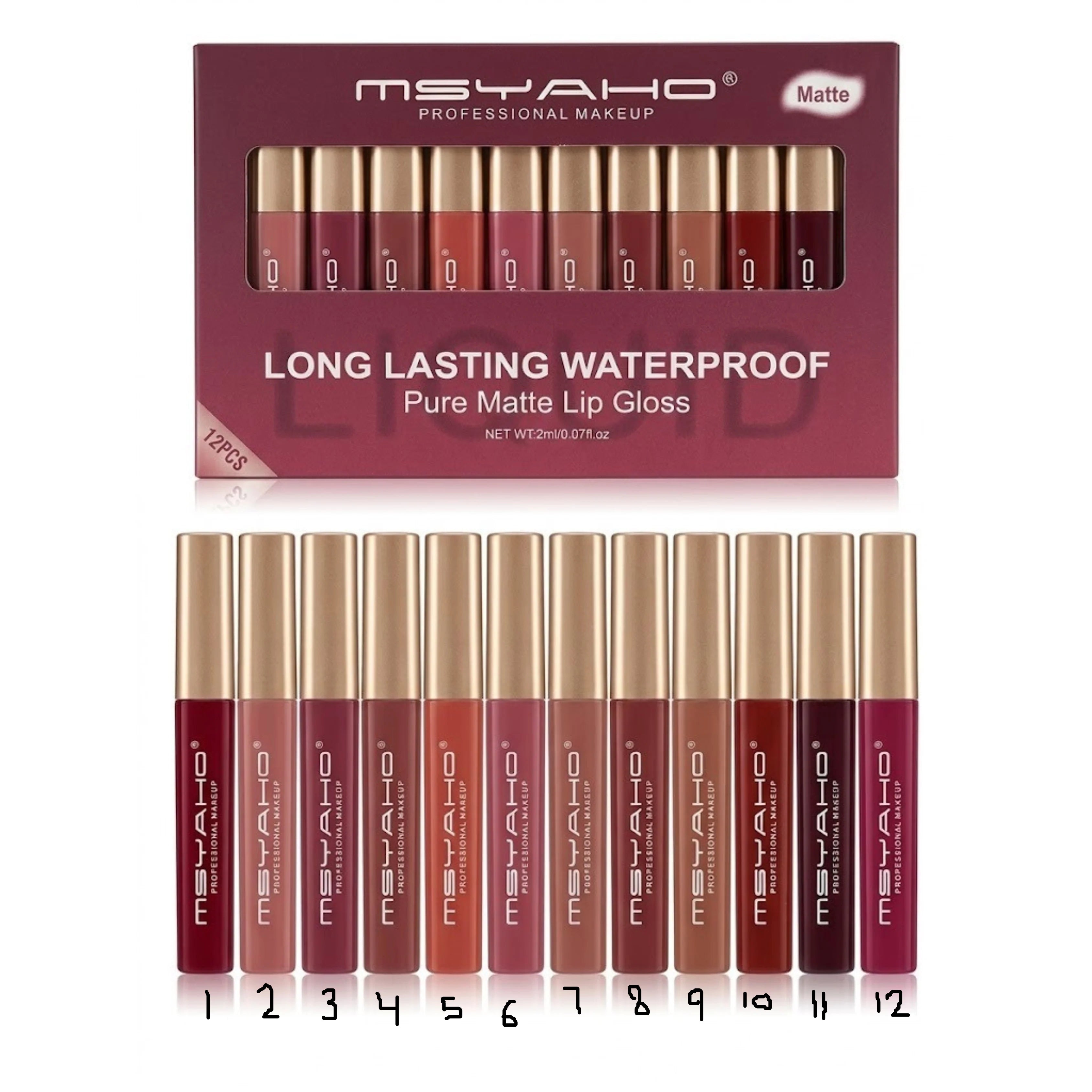 MSYAHO Professional Makeup Fashion Lip Gloss
