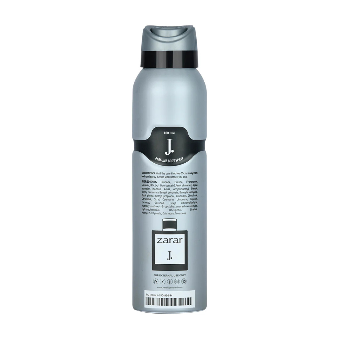 Junaid Jamshed J. Zarar Perfume Body Spray – 150ml