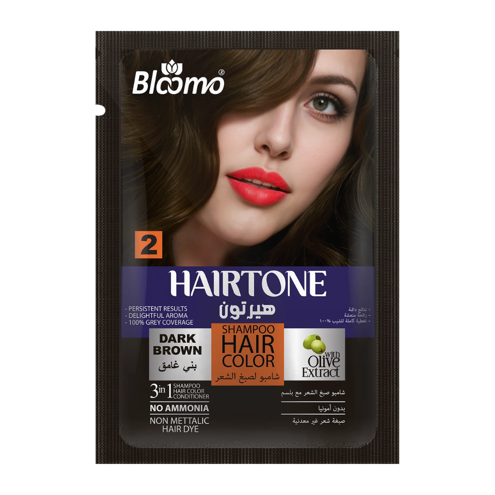 Bloomo  Hairtone 3-in-1 Hair Color Shampoo Sachet - Each