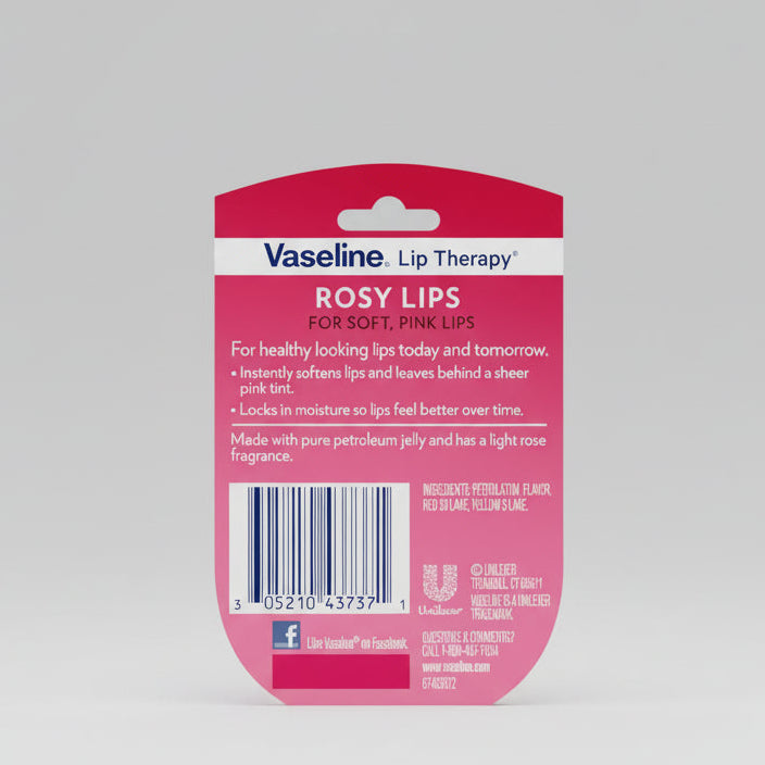 Vaseline Lip Therapy Lip Balm Rosy Lips - 7g