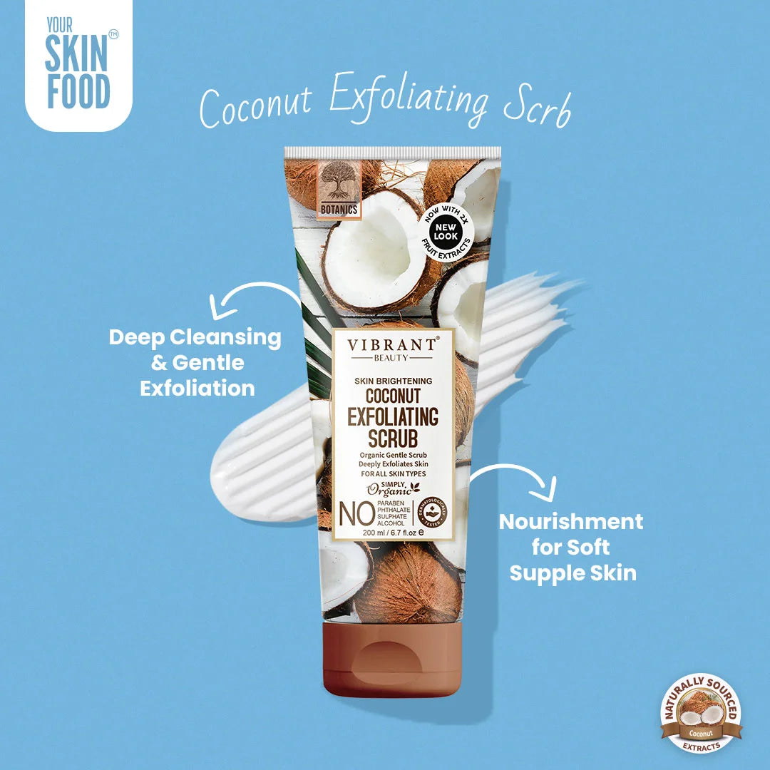Vibrant Beauty Coconut Exfoliating Scrub - 200ml
