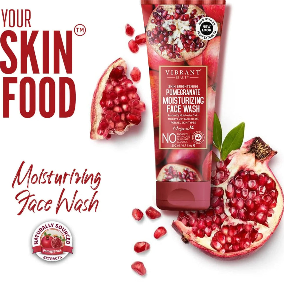 Vibrant Beauty Pomegranate Moisturizing Face Wash - 200ml